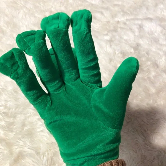 Green Plush Frog Hand Puppet Toy Right Hand Vintage 1993 - Picture 3 of 8